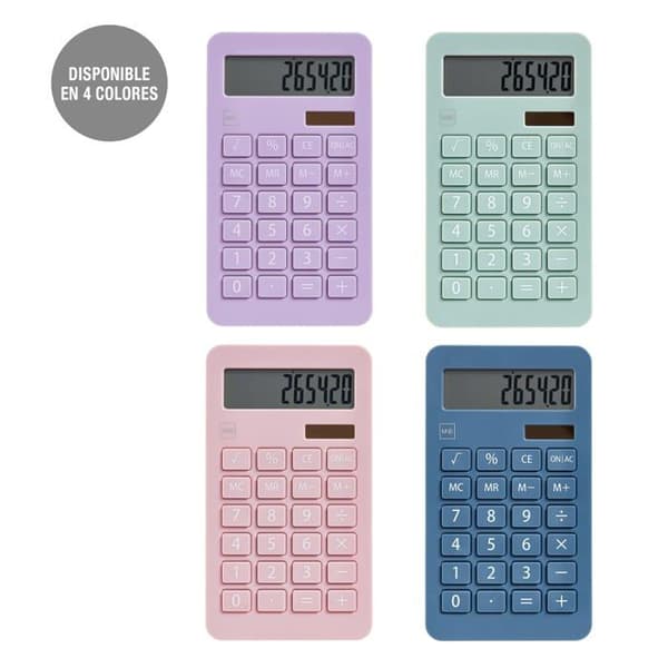 Miquelrius Kalkylator - MR13156 - Solarkalkylator, 10 Siffror, Stora Tangenter, LCD-skärm, Grön Färg