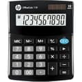 Miniatyrbild 1 av 2: Bordskalkylator - HP - Kontorsräknare 110 - 10 siffrors skärm - Batteridriven - Svart färg