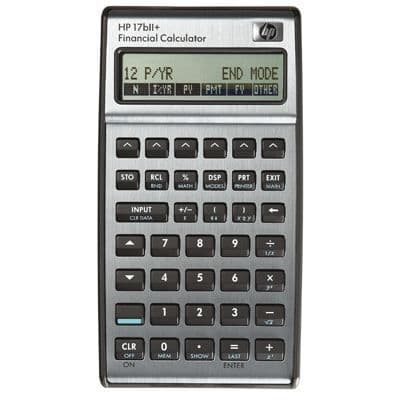 Finansiell kalkylator - HP - 17bii+ - 2-raders display - Programmerbar - 250 funktioner