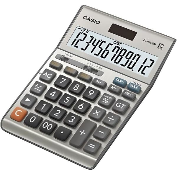 CASIO Desktop Miniräknare DF-120BM Svart, Grå