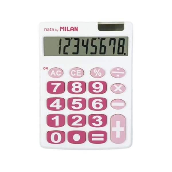 Skrivbordskalkylator - Märke - Modell - 8 siffror - Rosa