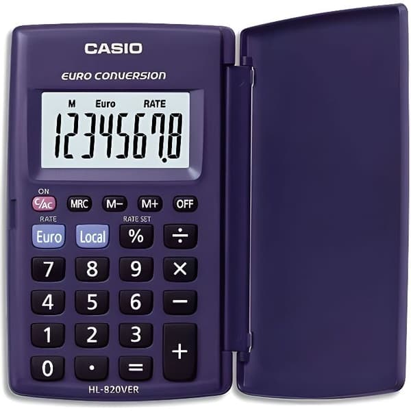 CASIO Fickräknare HL820VER Blå