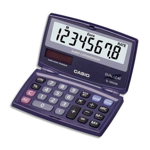 CASIO - Kalkylator för fällbara omvandlingsfickor Blå
