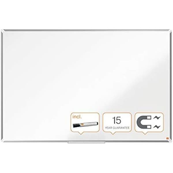 Vit tavla - NOBO - Premium Plus - 1500 x 1000mm - Magnetisk stål - Aluminiumram