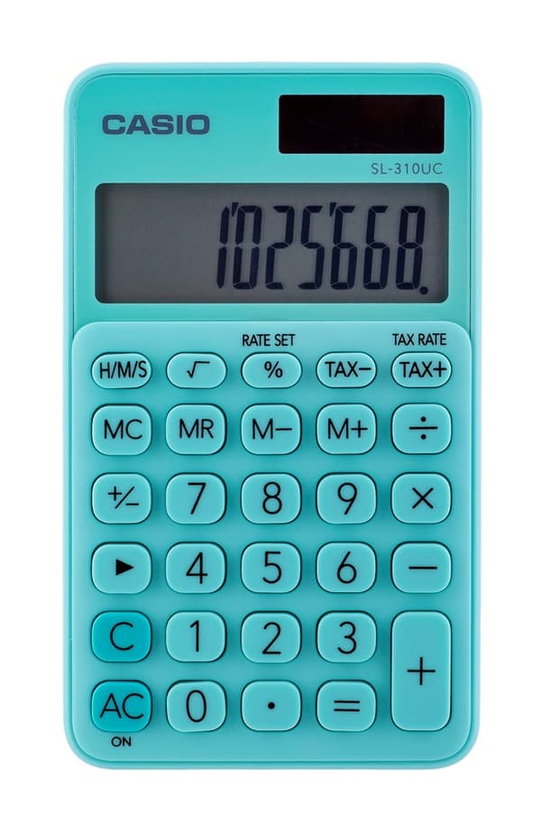 Casio lommeregner SL-310UC-GN grøn