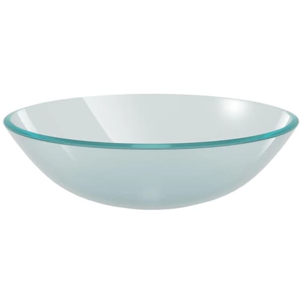vidaXL håndvask i hærdet glas 42 cm matteret