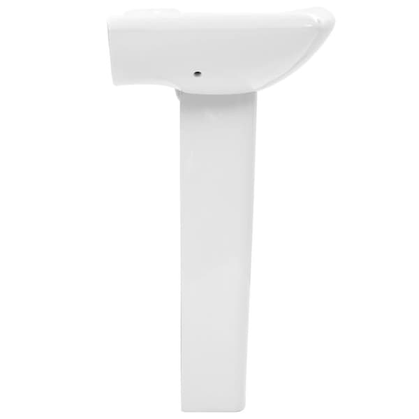 vidaXL fritstående vask med piedestal keramik hvid 580 x 470 x 200 mm