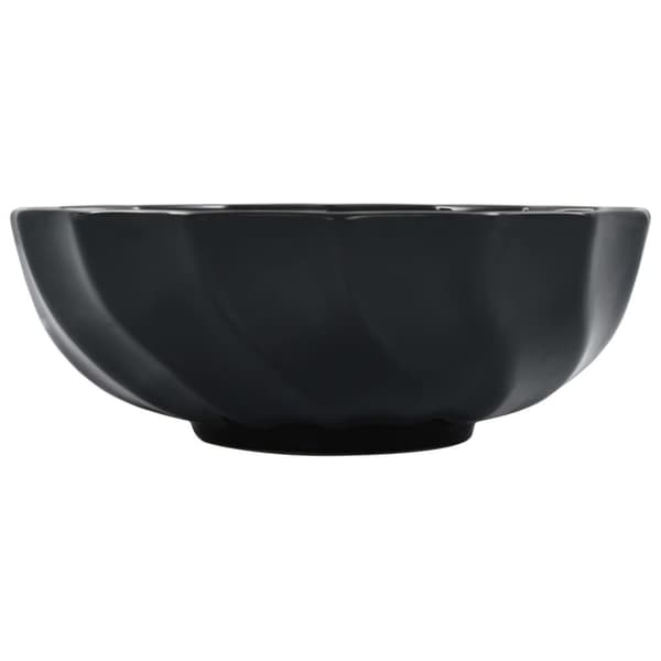 vidaXL håndvask 46 x 17 cm keramik sort