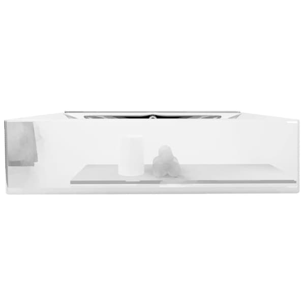 vidaXL håndvask med overløb 60x46x16 cm keramik sølvfarvet