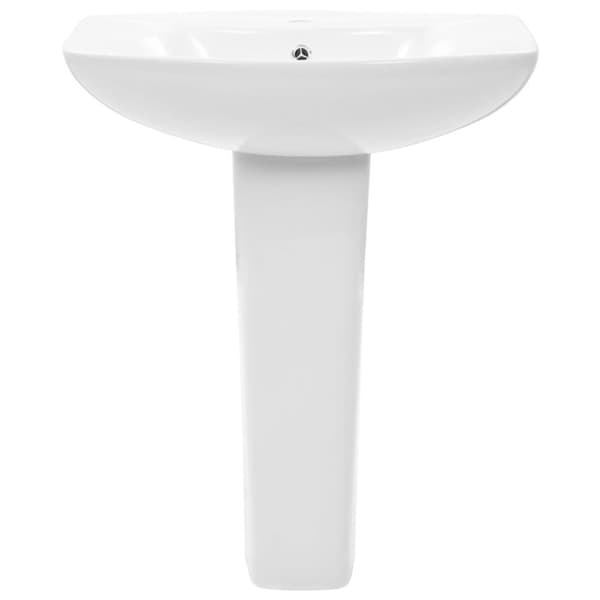 vidaXL Servant frittstående sokkel keramisk hvit 650x520x200 mm