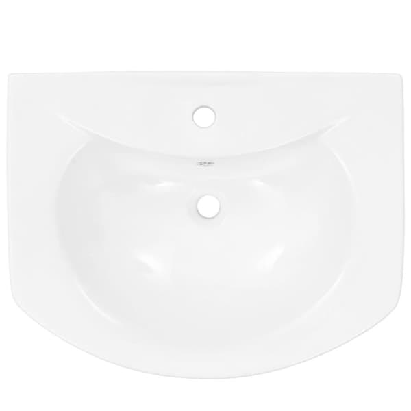 vidaXL Servant frittstående sokkel keramisk hvit 650x520x200 mm
