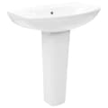 Miniatyrbilde 1 av 9: vidaXL Servant frittstående sokkel keramisk hvit 650x520x200 mm