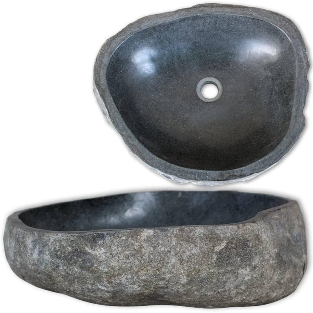 vidaXL Servant oval elvestein 46-52 cm