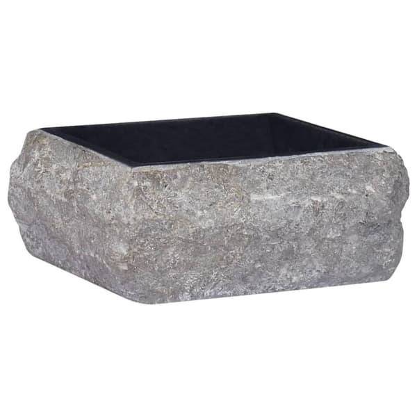 vidaXL håndvask 30x30x13 cm marmor sort