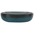 Miniatyrbilde 3 av 8: vidaXL Benkeservant turkis oval 59x40x14 cm keramikk
