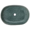 Miniatyrbilde 6 av 8: vidaXL Benkeservant turkis oval 59x40x14 cm keramikk