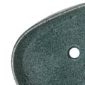 Miniatyrbilde 7 av 8: vidaXL Benkeservant turkis oval 59x40x14 cm keramikk