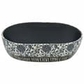 Miniatyrbilde 4 av 8: vidaXL Benkeservant svart og blå oval 47x33x13 cm keramikk