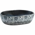 Miniatyrbilde 2 av 8: vidaXL Benkeservant svart og blå oval 47x33x13 cm keramikk