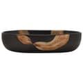 Miniatyrbild 3 av 8: vidaXL Handfat svart oval 59x40x14 cm keramik
