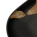 Miniatyrbild 7 av 8: vidaXL Handfat svart oval 59x40x14 cm keramik