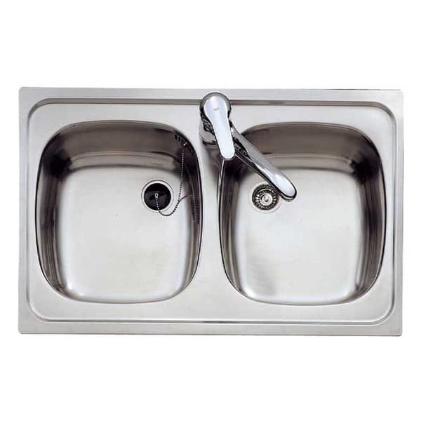 Teka Dobbelt Skål E/800.440 2c Rectangular Søvfarvet