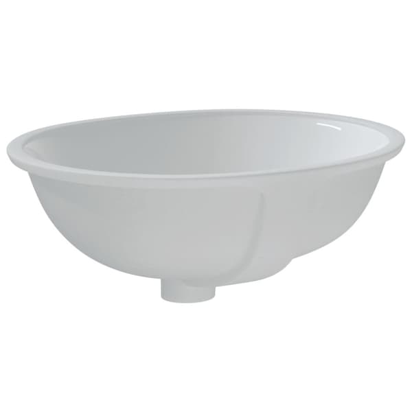 badeværelsesvask 49x40,5x21 cm oval keramisk hvid