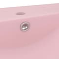 Miniatyrbillede 5 af 6: luksuriøs håndvask med vandhanehul 60x46 cm keramisk mat pink