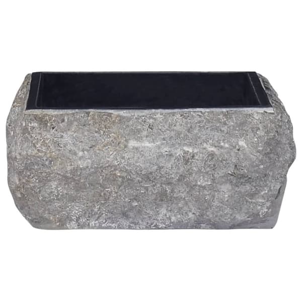håndvask 30x30x13 cm marmor sort