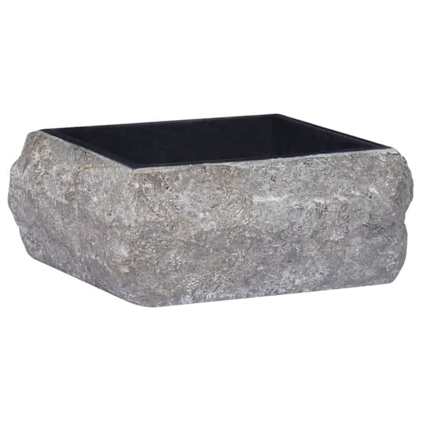 håndvask 30x30x13 cm marmor sort