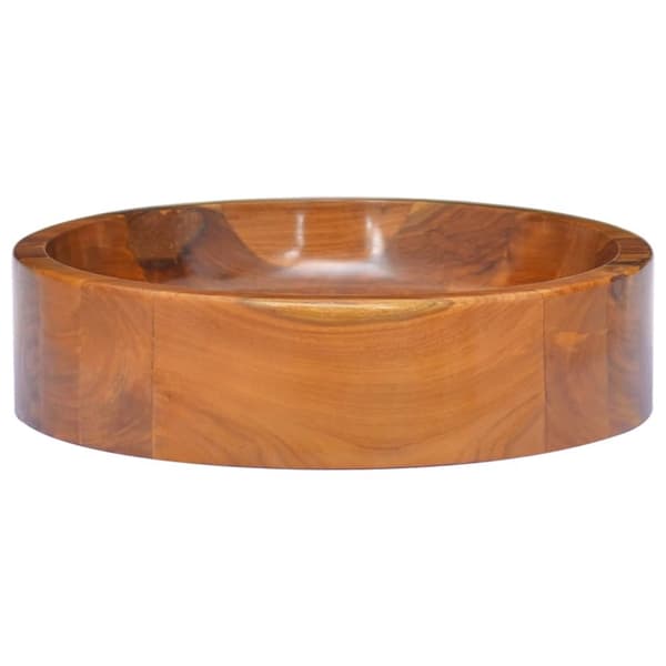 håndvask Φ40x10 cm massivt teaktræ