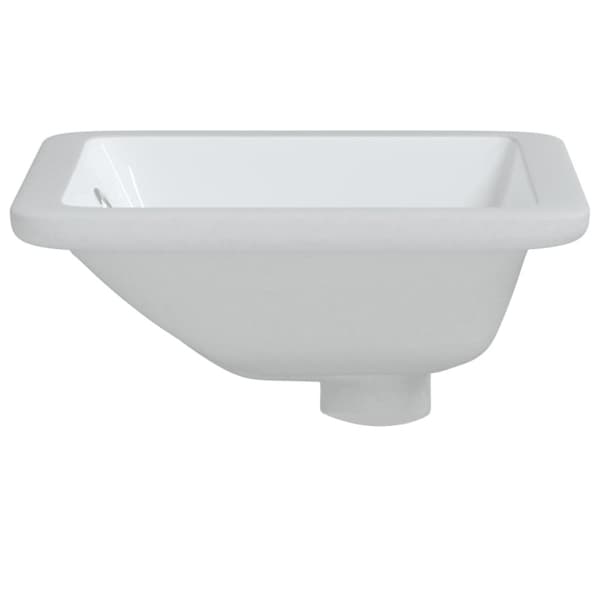 badeværelsesvask 30,5x27x14 cm rektangulær keramisk hvid