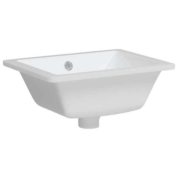 badeværelsesvask 39x30x18,5 cm rektangulær keramisk hvid