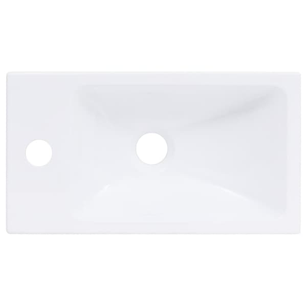 håndvask 400x220x90 mm SMC hvid