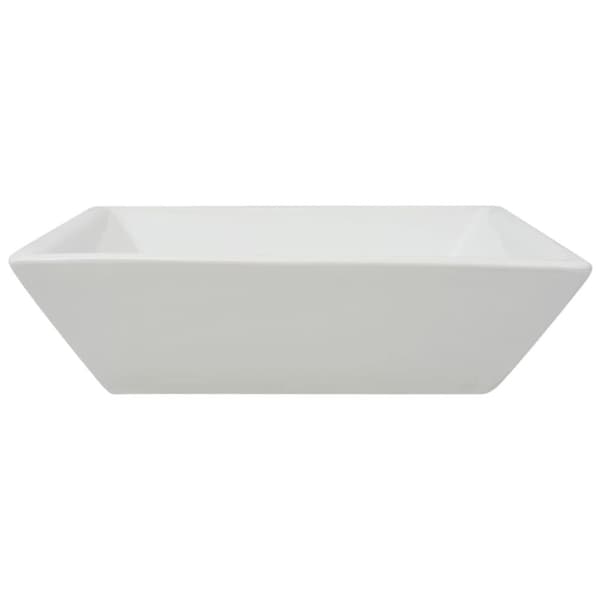 håndvask firkantet keramik 41,5 x 41,5 x 12 cm hvid