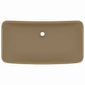 Pikkukuva 3 / 6: Ylellinen pesuallas suorakaide matta kerma 71x38 cm keraami