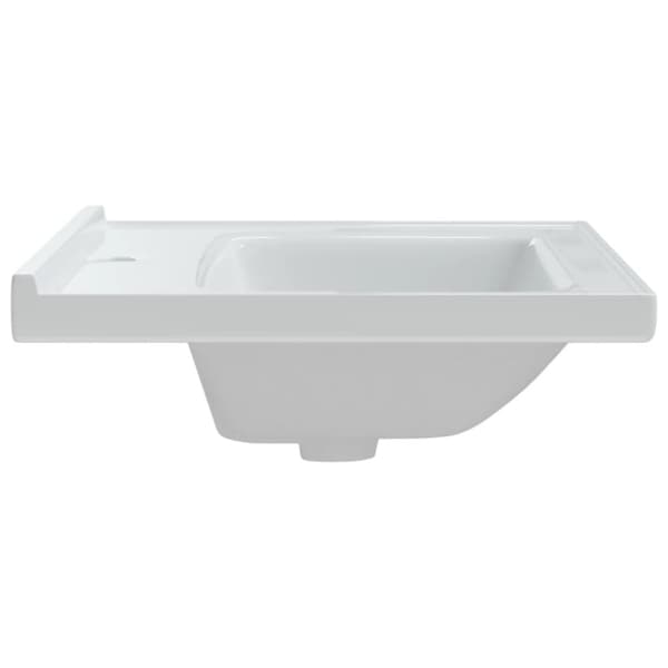 badeværelsesvask 61x48x19,5 cm rektangulær keramisk hvid
