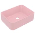 Pikkukuva 2 / 6: Ylellinen pesuallas matta pinkki 41x30x12 cm keraami