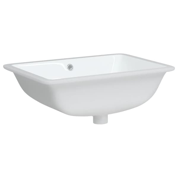 badeværelsesvask 55,5x37,5x19 cm rektangulær keramisk hvid