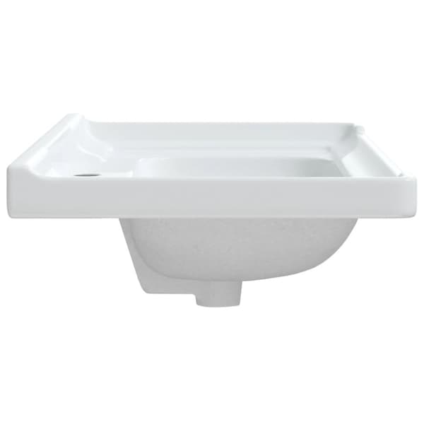 badeværelsesvask 81x48x23 cm rektangulær keramisk hvid