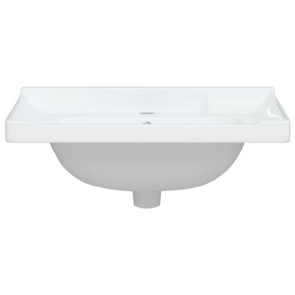 badeværelsesvask 61x48x23 cm rektangulær keramisk hvid