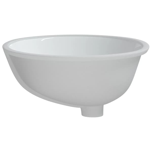 badeværelsesvask 47x39x21 cm oval keramisk hvid