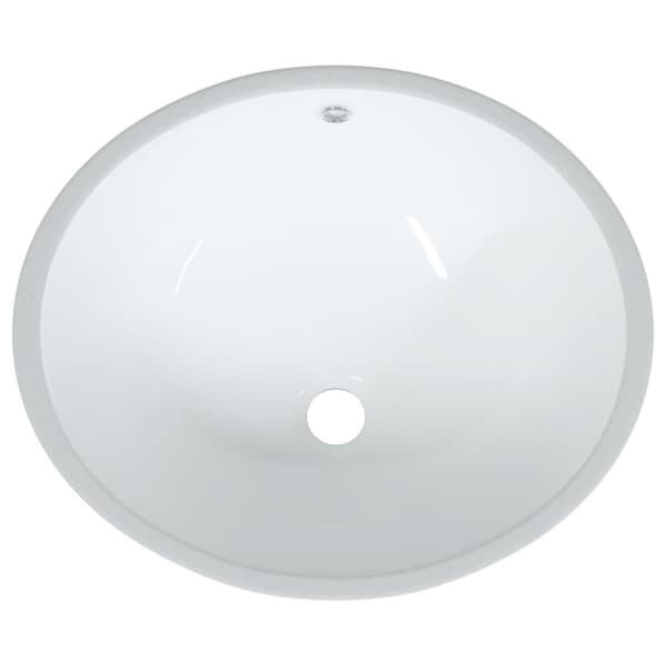 badeværelsesvask 47x39x21 cm oval keramisk hvid