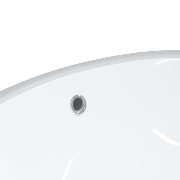 badeværelsesvask 47x39x21 cm oval keramisk hvid