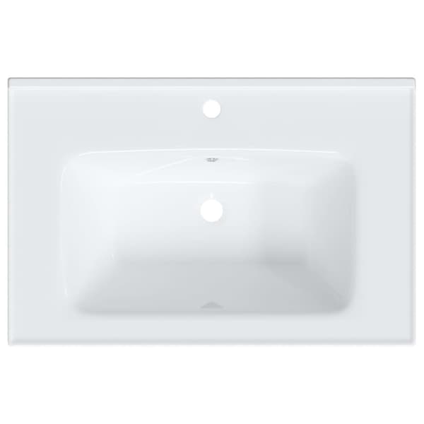 badeværelsesvask 71x48x19,5 cm rektangulær keramisk hvid