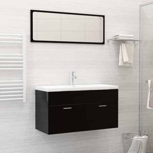 indbygget håndvask med hane 91x39x18 cm keramisk hvid