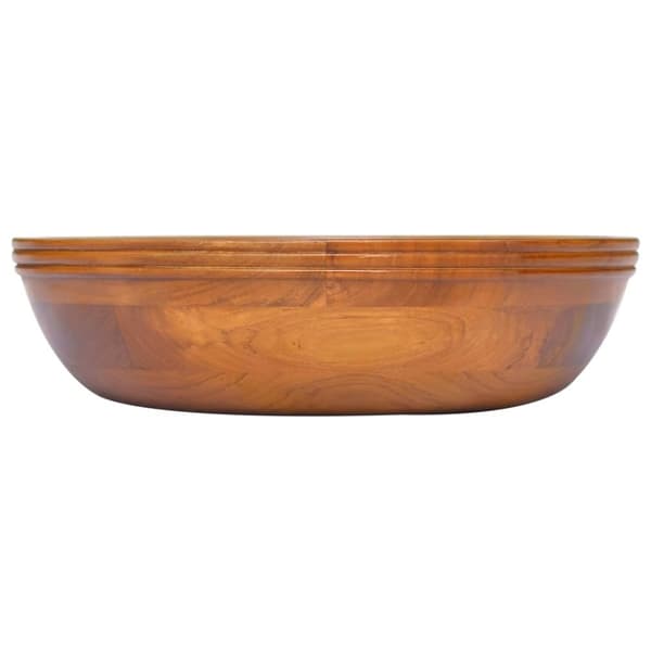 håndvask Φ40x10 cm massivt teaktræ