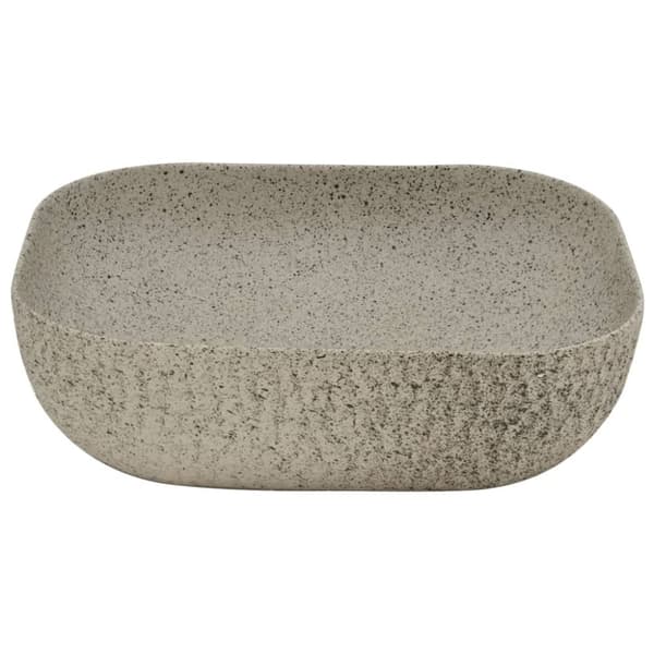 håndvask til bord 48x37,5x13,5 cm rektangulær keramik grå
