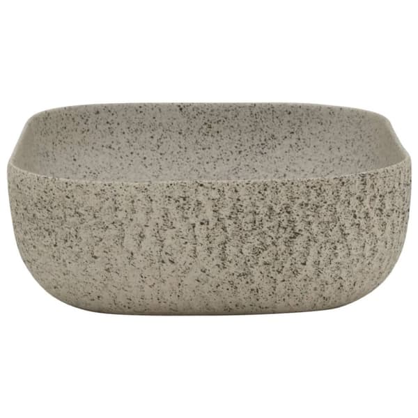 håndvask til bord 48x37,5x13,5 cm rektangulær keramik grå