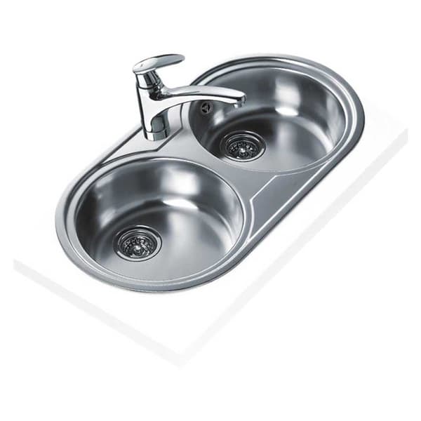 Teka Dobbelt Skål Dr 80 2c Circular Søvfarvet